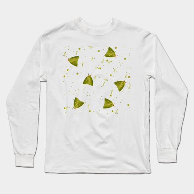 Big green butterflies Long Sleeve T-Shirt by Fantasy World of Jako Rila